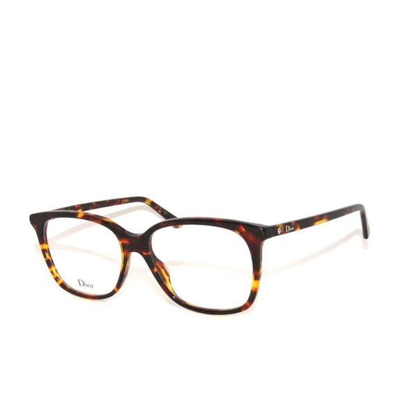 Dior Montaigne 55 P65 54 Havana Eyeglasses